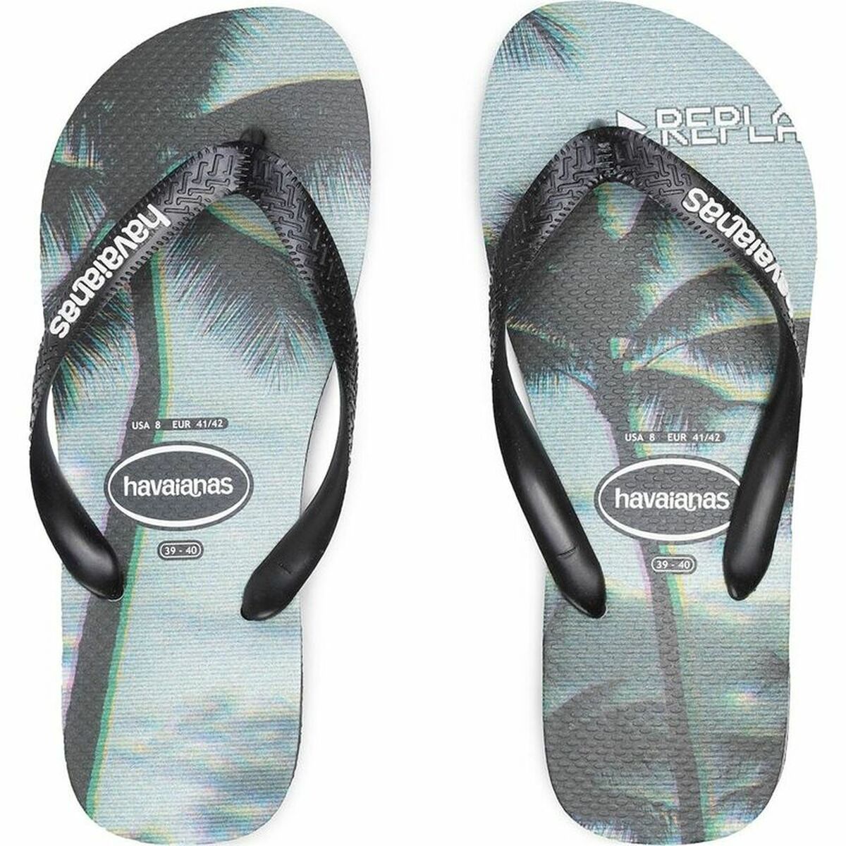 Strandtofflor för män Havaianas Photoprint Grå Skiffer - 5