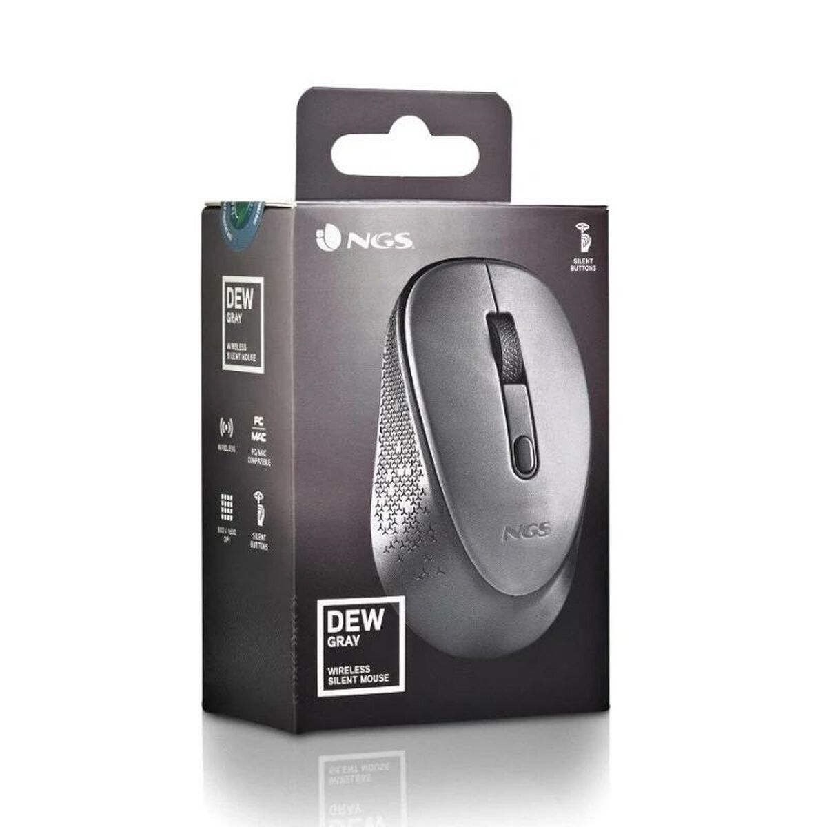 Mus NGS DEWGRAY Grå 1600 dpi (1 antal) - 2