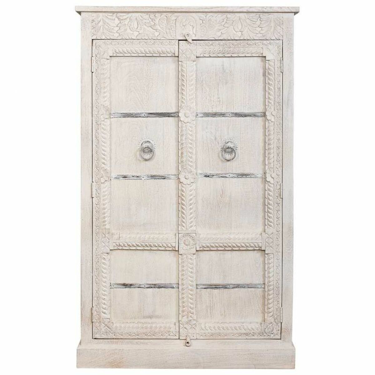 Garderob Alexandra House Living Vit Mangoträ 98 x 160 x 46 cm - 3