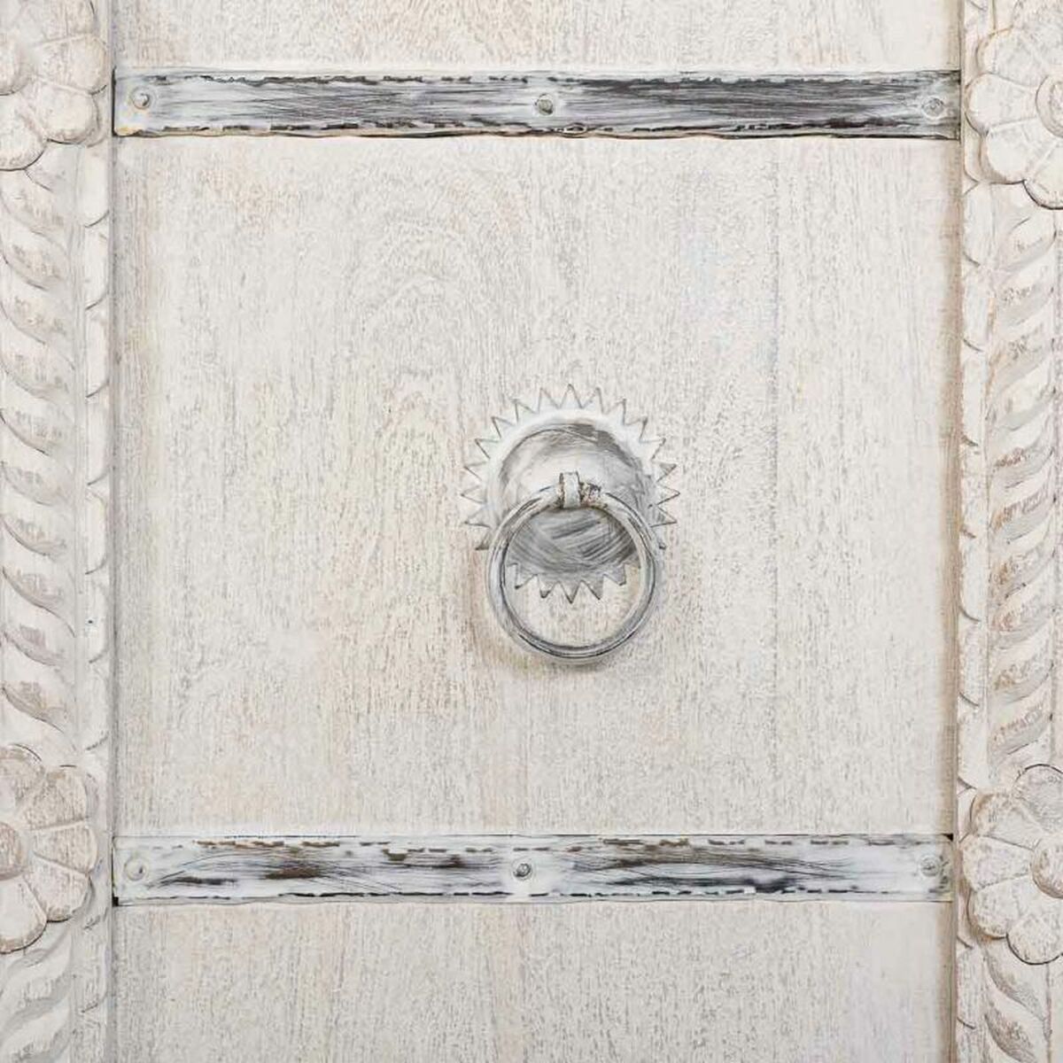 Garderob Alexandra House Living Vit Mangoträ 98 x 160 x 46 cm - 7