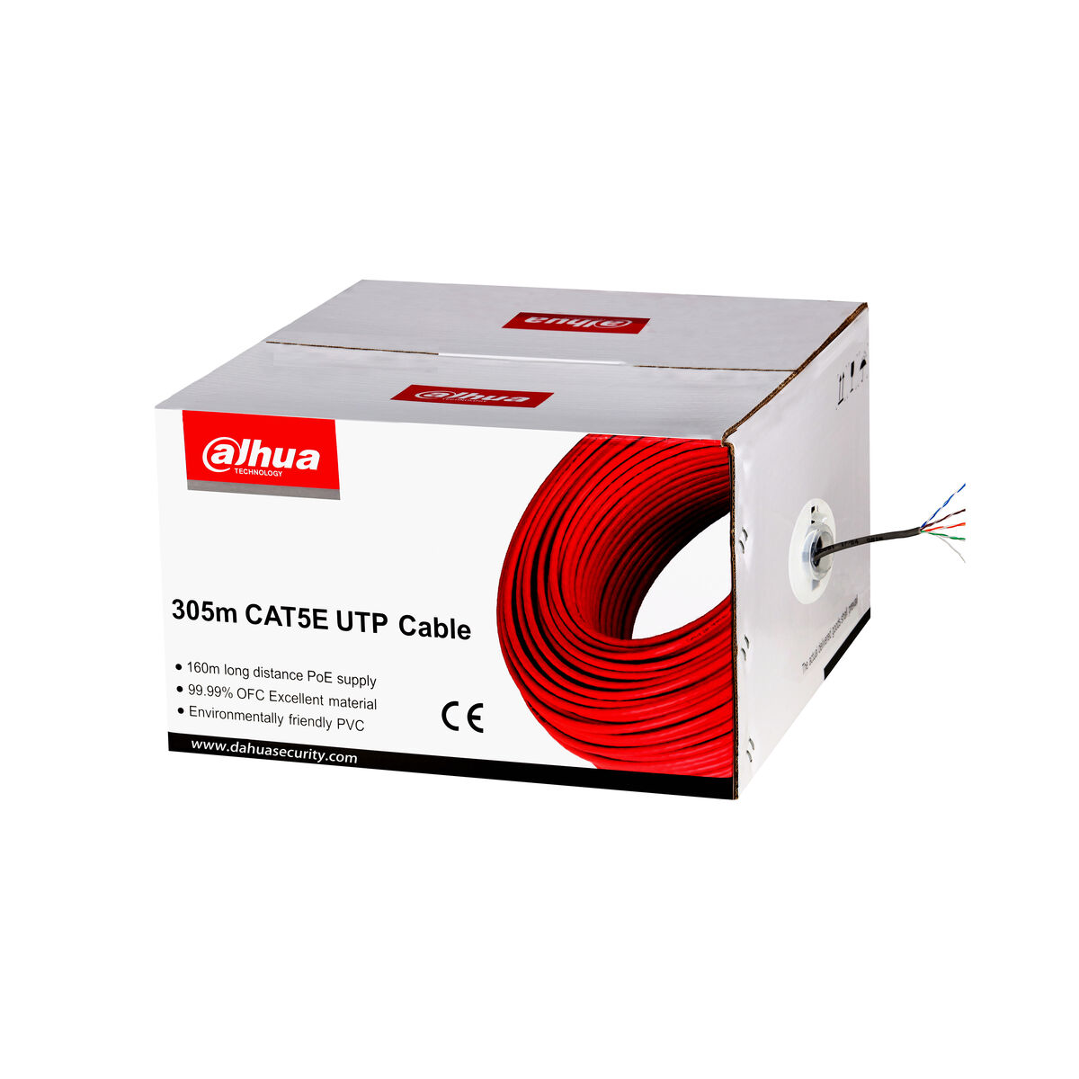 Nätkabel UTP Styv Kategori 6 Dahua PFM920I-5EUN Vit 305 m - 3