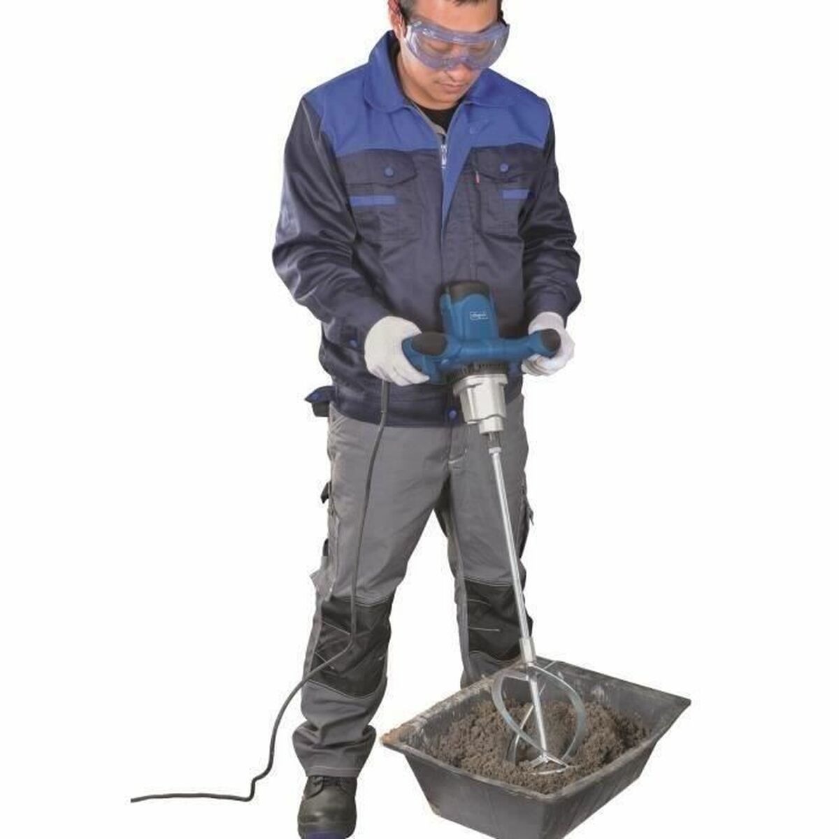 Färg- och murbruksmixer Scheppach Powe80070 Måla 1200 W 50 Hz - 5