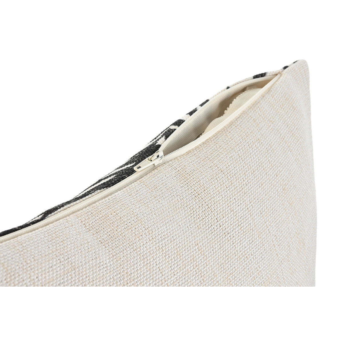 Kudde Home ESPRIT Vit Svart Utskriven 45 x 15 x 45 cm - 2