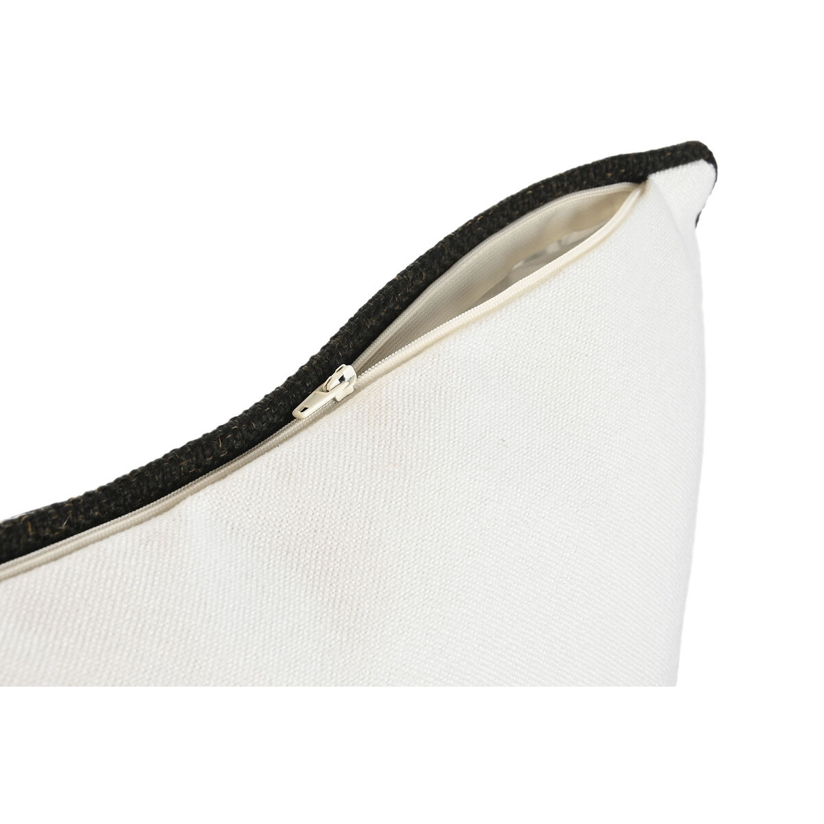 Kudde Home ESPRIT Vit Svart Utskriven 45 x 15 x 45 cm - 2