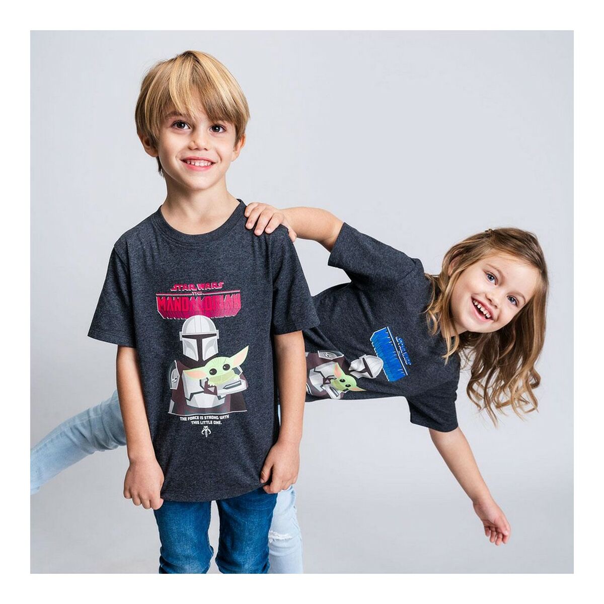 Barn T-shirt med kortärm The Mandalorian Svart - 3