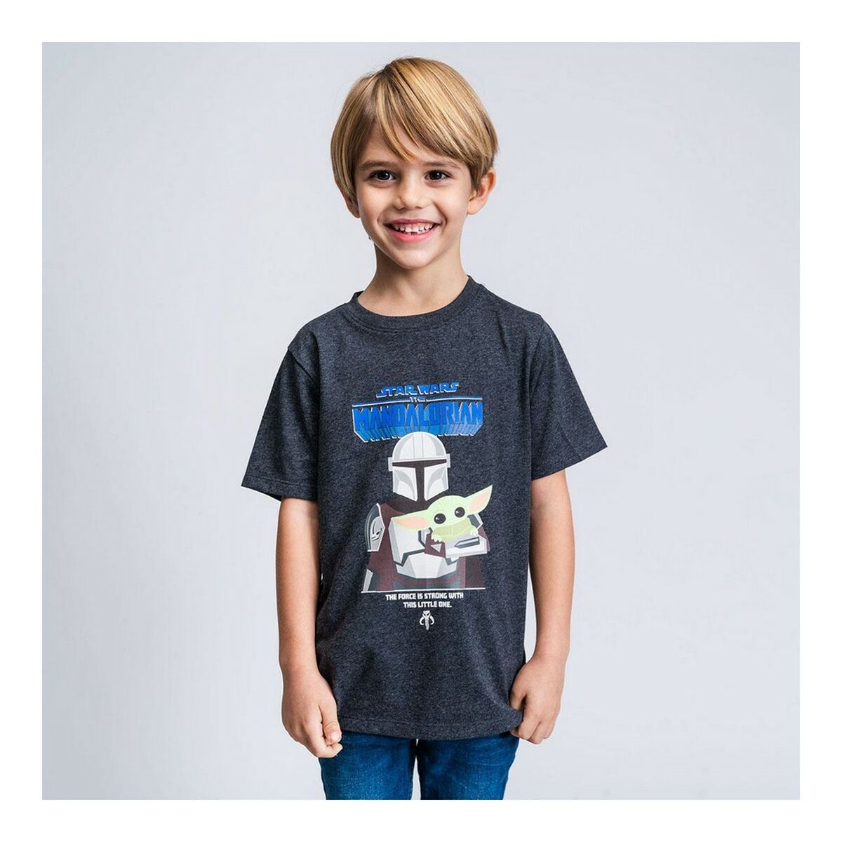 Barn T-shirt med kortärm The Mandalorian Svart - 6