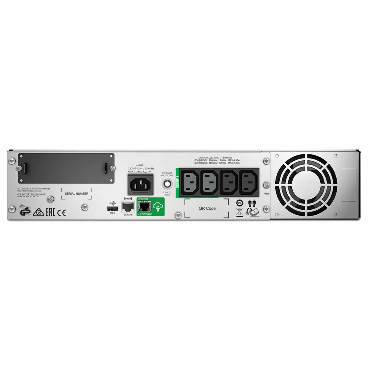 System för Avbrottsfri Strömförsörjning Interaktiv (UPS) APC SMT1000RMI2UC 700 W 1000 VA - 2