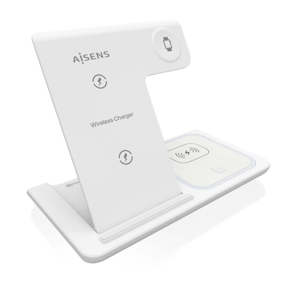 Trådlös laddare Aisens ASCH-15W3WC044-W Vit 3 i 1