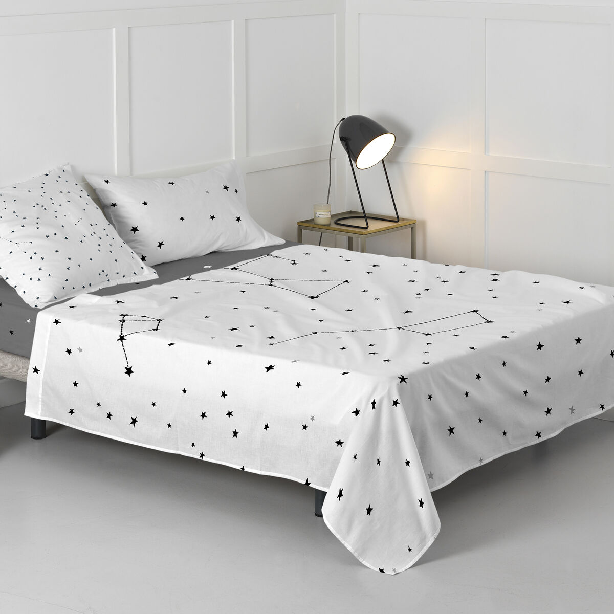 Överlakan HappyFriday Blanc Constellation Multicolour 160 x 270 cm (Stjärnor) - 2