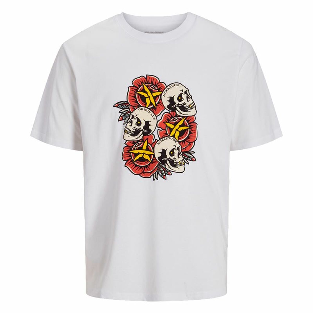 T-shirt med kortärm Barn Jack & Jones Joranatomy Skull Ss Crew Neck