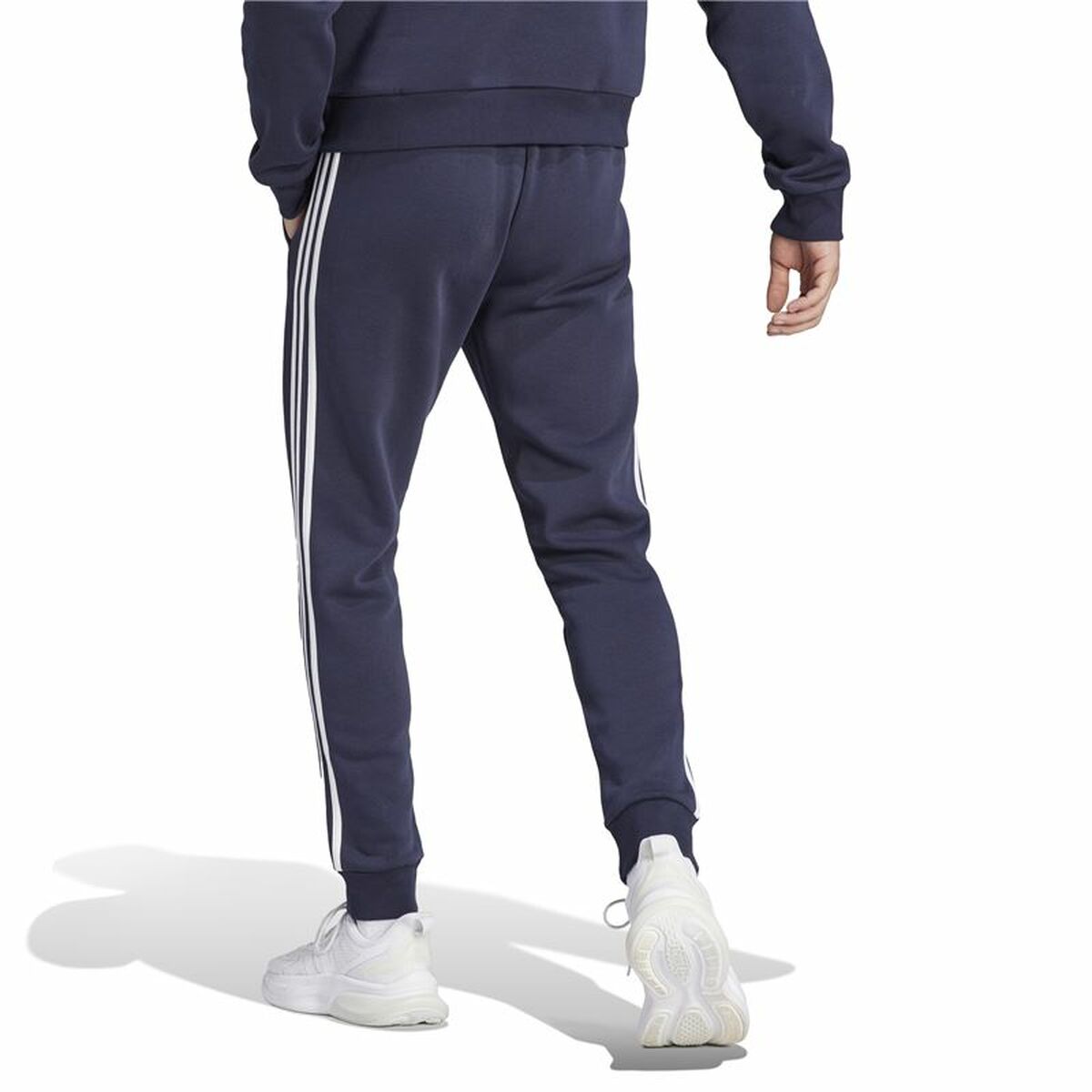 Långa träningsbyxor Adidas 3S Fl Tc Pt Svart Män - 2