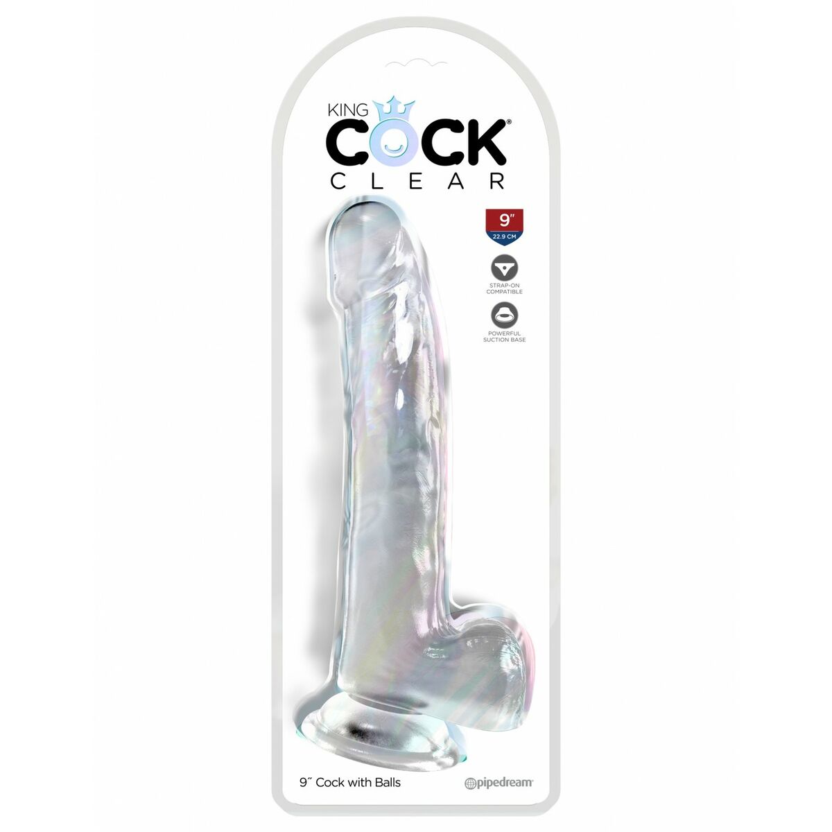 Realistisk dildo Pipedream - King Cock Transparent - 2