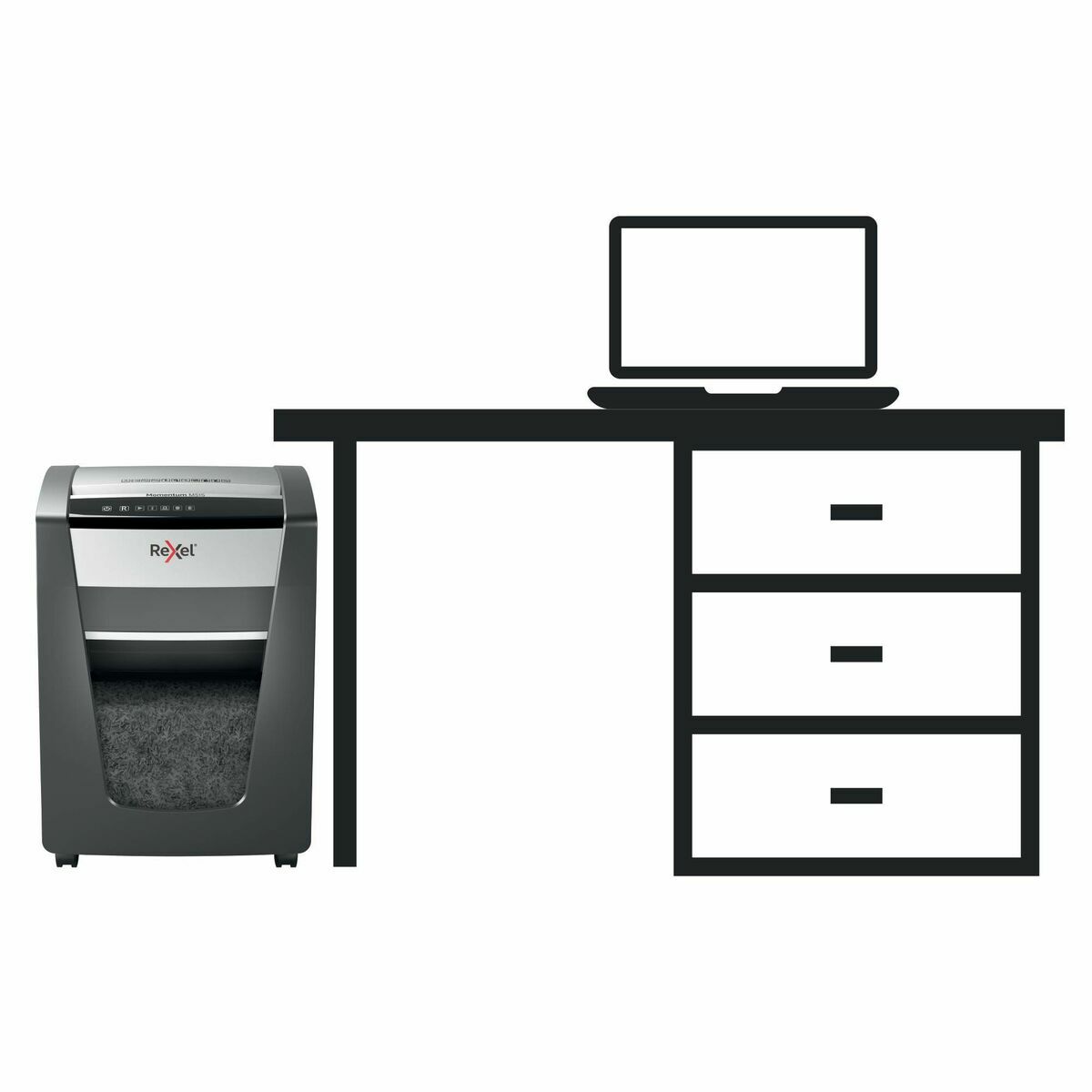 Dokumentförstörare Mikroskärande Rexel M515 30 L - 3