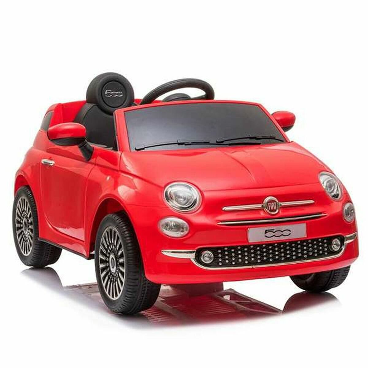 Elektrisk bil för barn Fiat 500 Röd Med fjärrkontroll MP3 30 W 6 V 113 x 67,5 x 53 cm