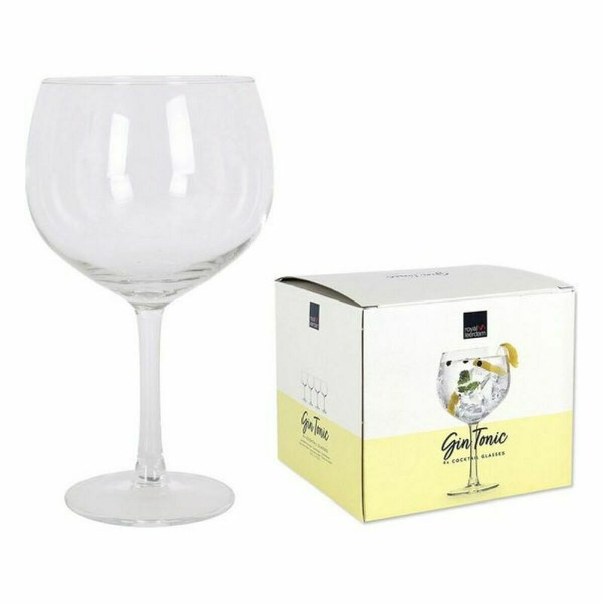 Glasset för Gin & Tonic Bohemia Crystal Cocktails Glas 4 Delar (4 antal) (700 cc) - 2