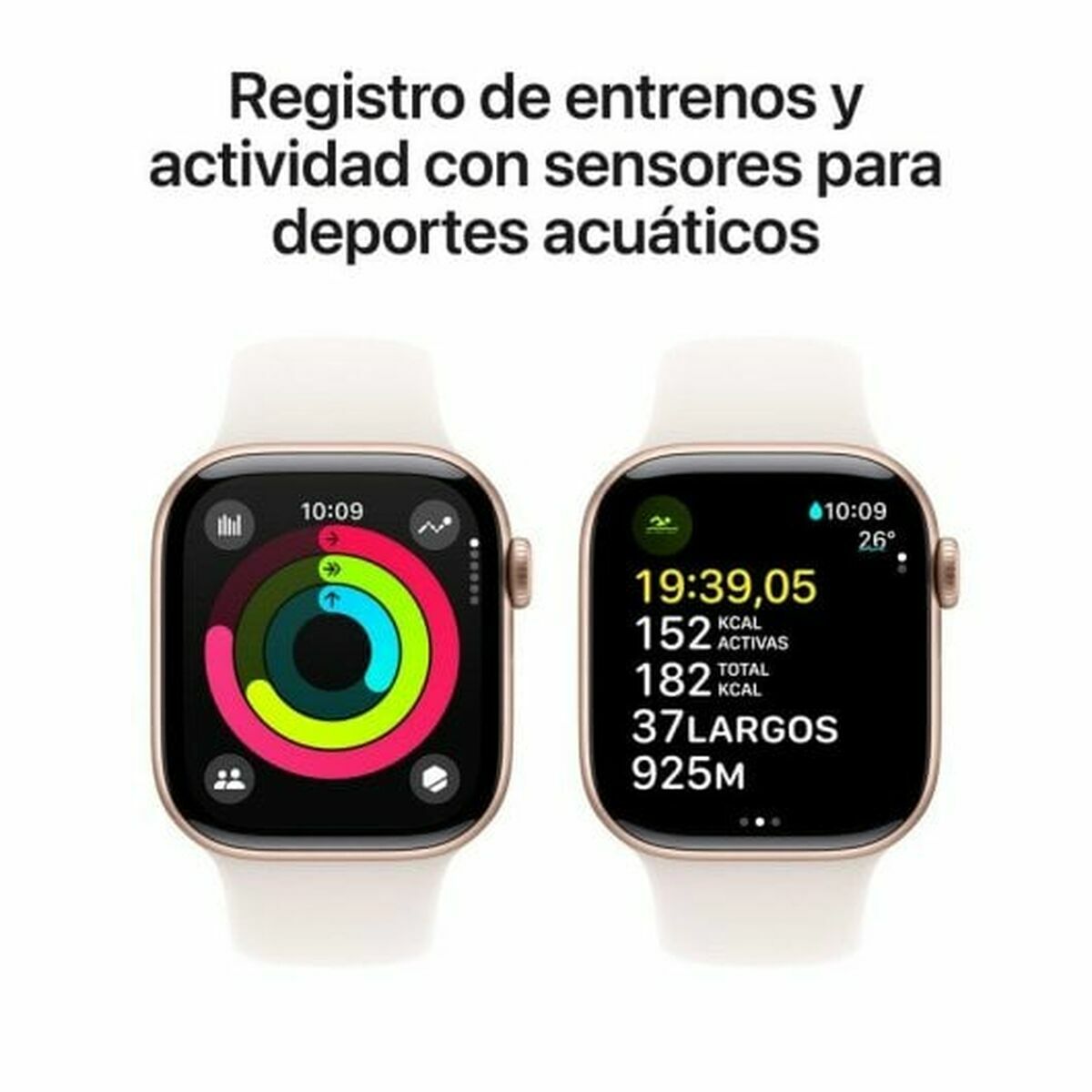 Herrklocka Apple MWWH3QL/A Guldrosa - 4