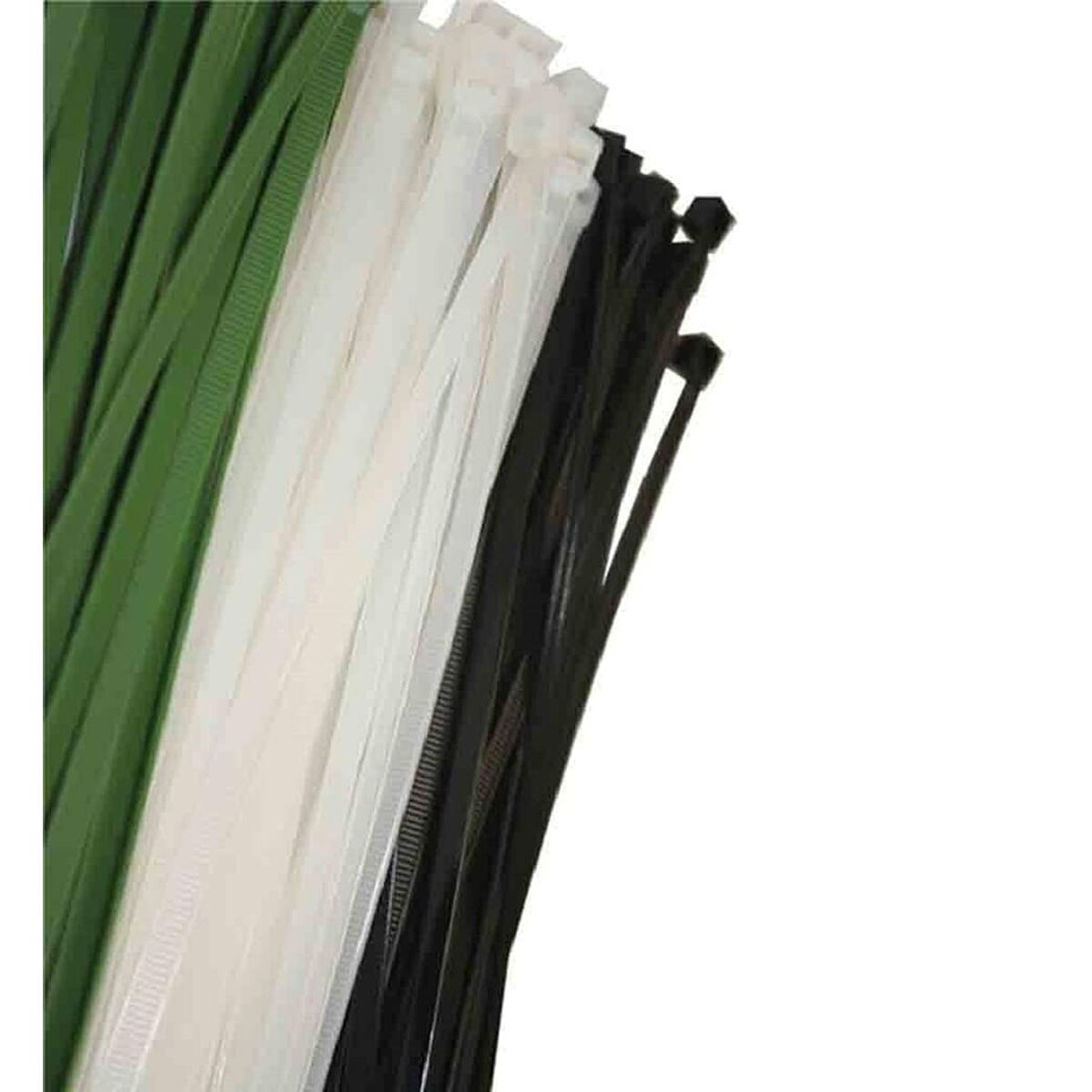 Nylonkabelband EDM 48300 Vit Naturell 380 x 4,8 mm 300 x 4,8 mm (100 antal) - 2