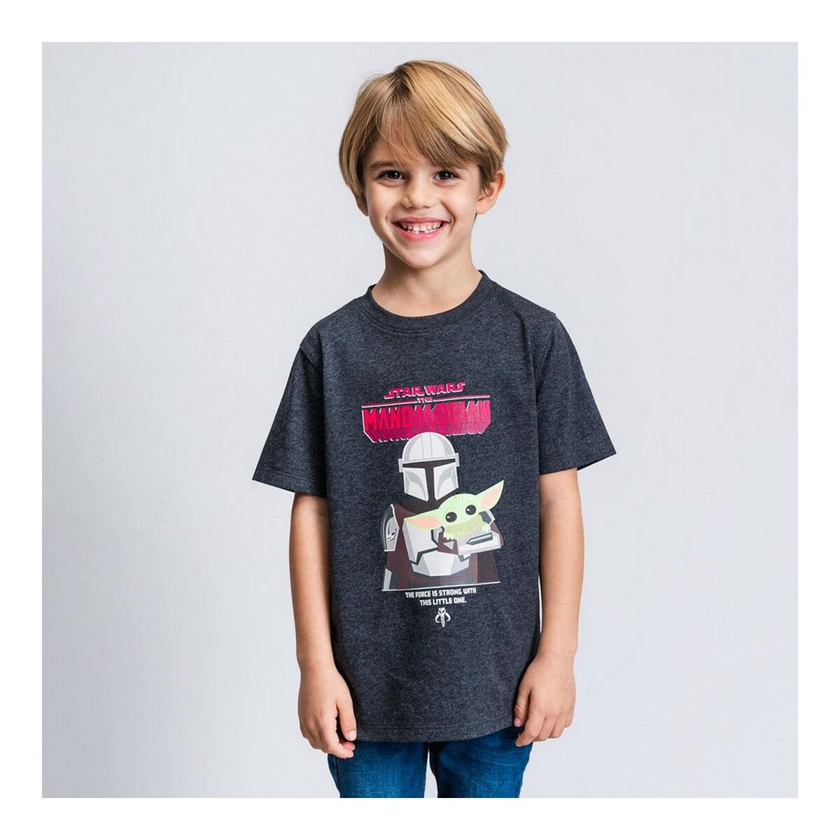 Barn T-shirt med kortärm The Mandalorian Svart - 3