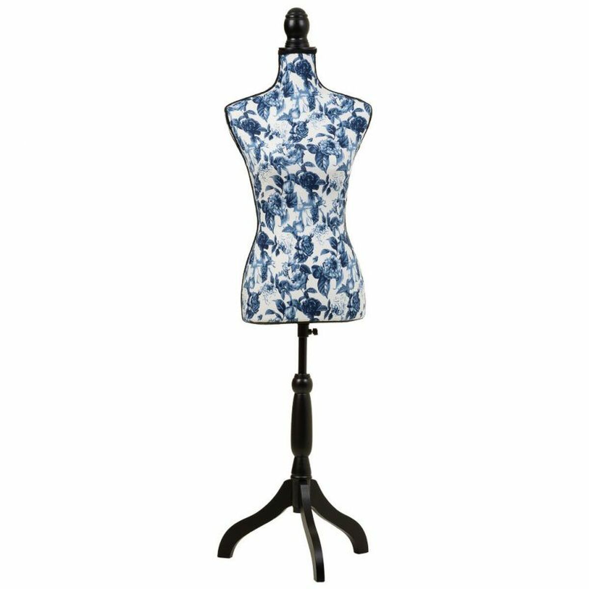 Mannekäng Alexandra House Living Blå Polyester Trä Polyetylen Furu Trä MDF 37 x 168 x 24 cm - 4