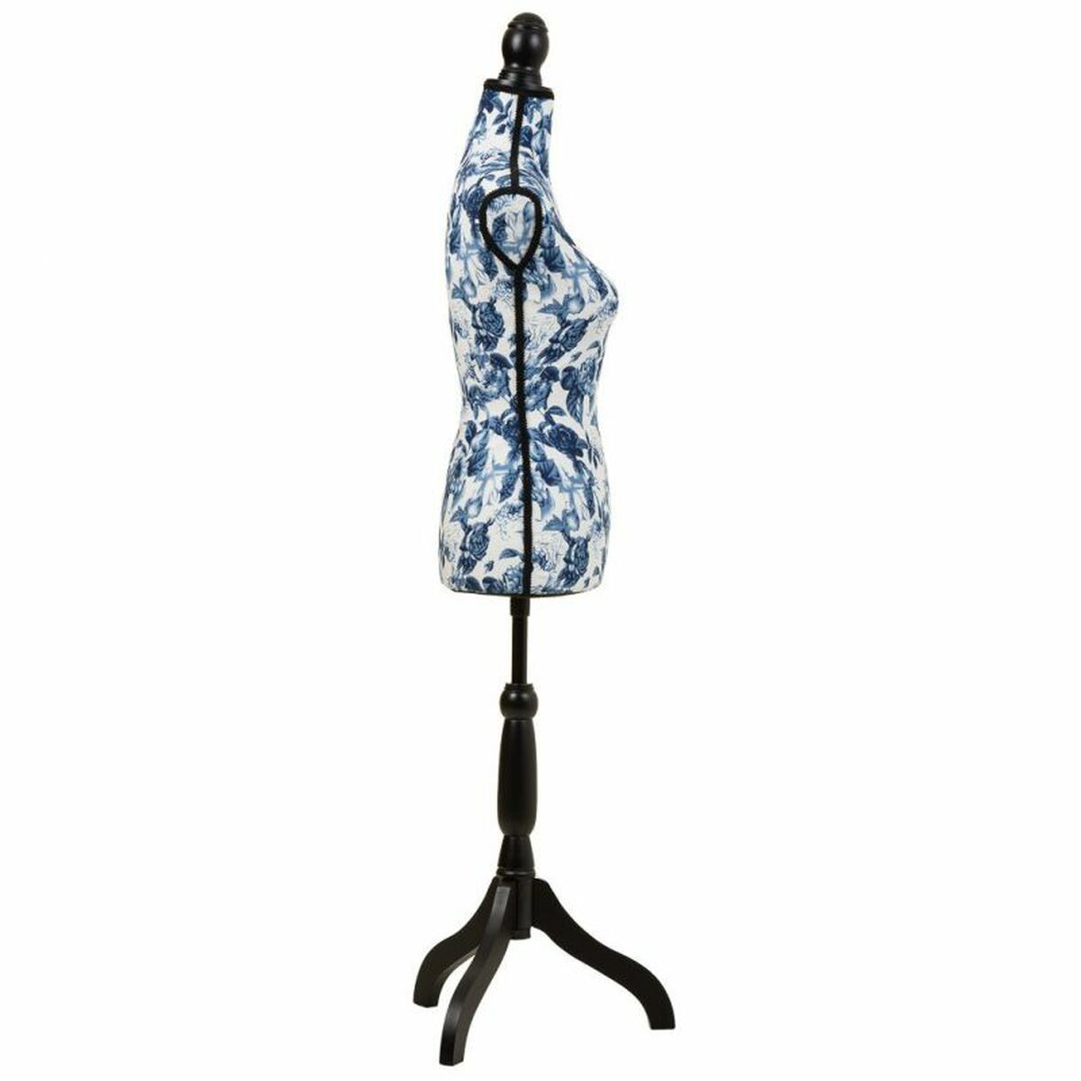 Mannekäng Alexandra House Living Blå Polyester Trä Polyetylen Furu Trä MDF 37 x 168 x 24 cm - 2
