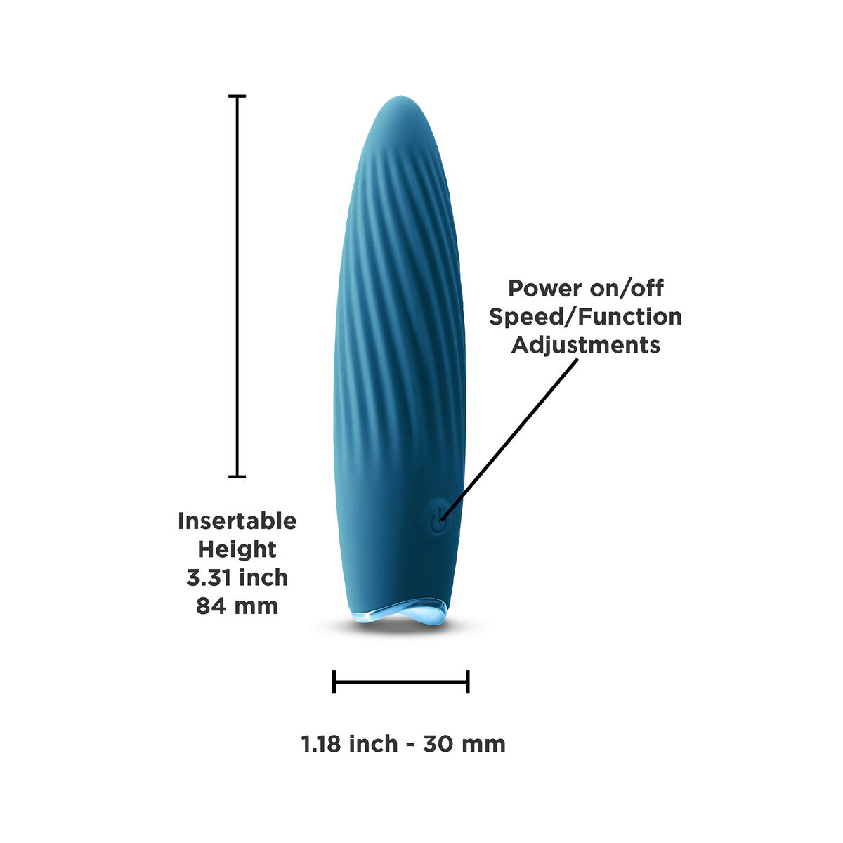 Patronvibrator NS Novelties Revel Blå - 3