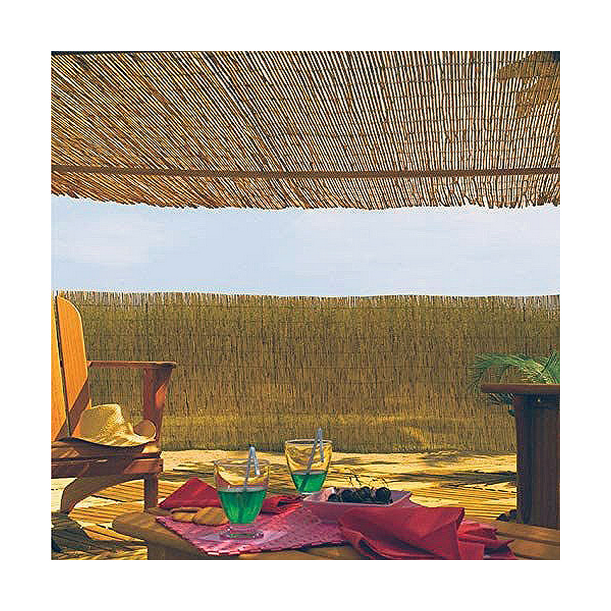 Trädgårdsstaket EDM 75817 Brun Bambu 1,5 x 5 m - 7