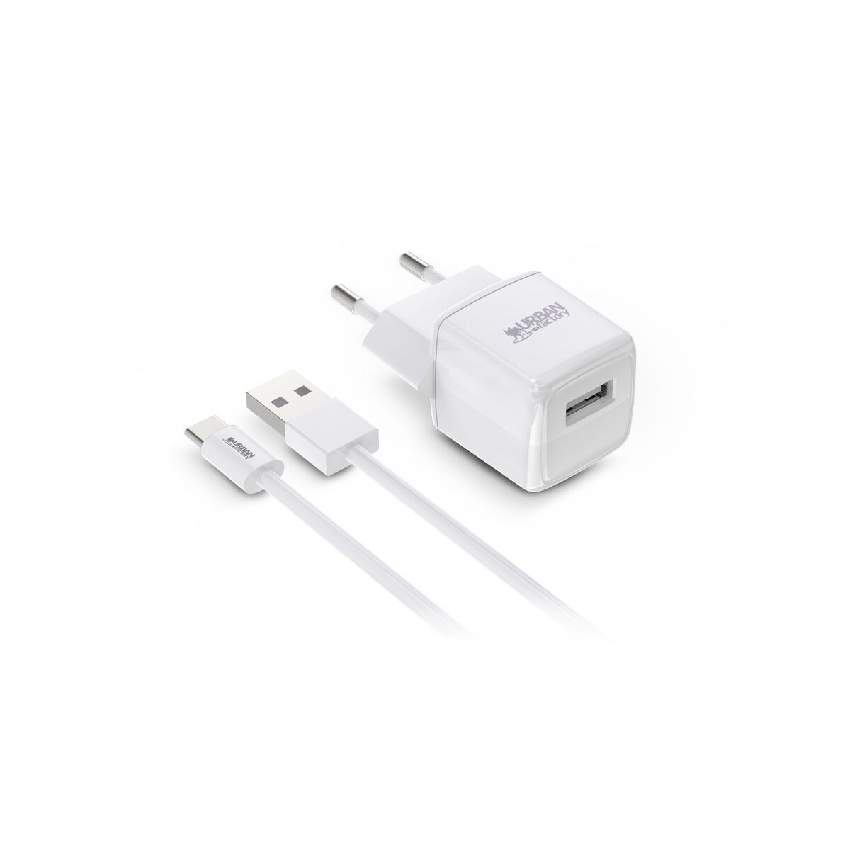 Väggladdare + USB-C kabel Urban Factory PSC25UF Vit 12 W - 2