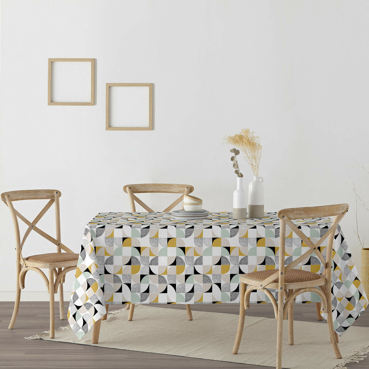 Fläckresistent bordsduk Belum P20 Multicolour 180 x 180 cm Geometrisk XL - 3