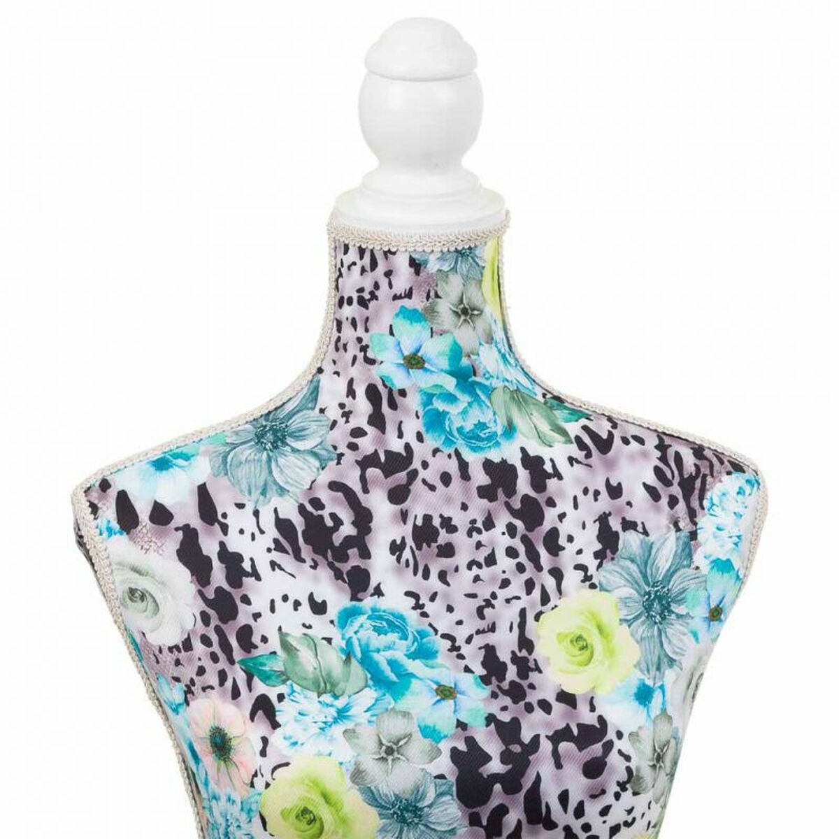 Mannekäng Alexandra House Living Blå Polyester Trä Polyetylen Furu Trä MDF 37 x 168 x 24 cm - 6