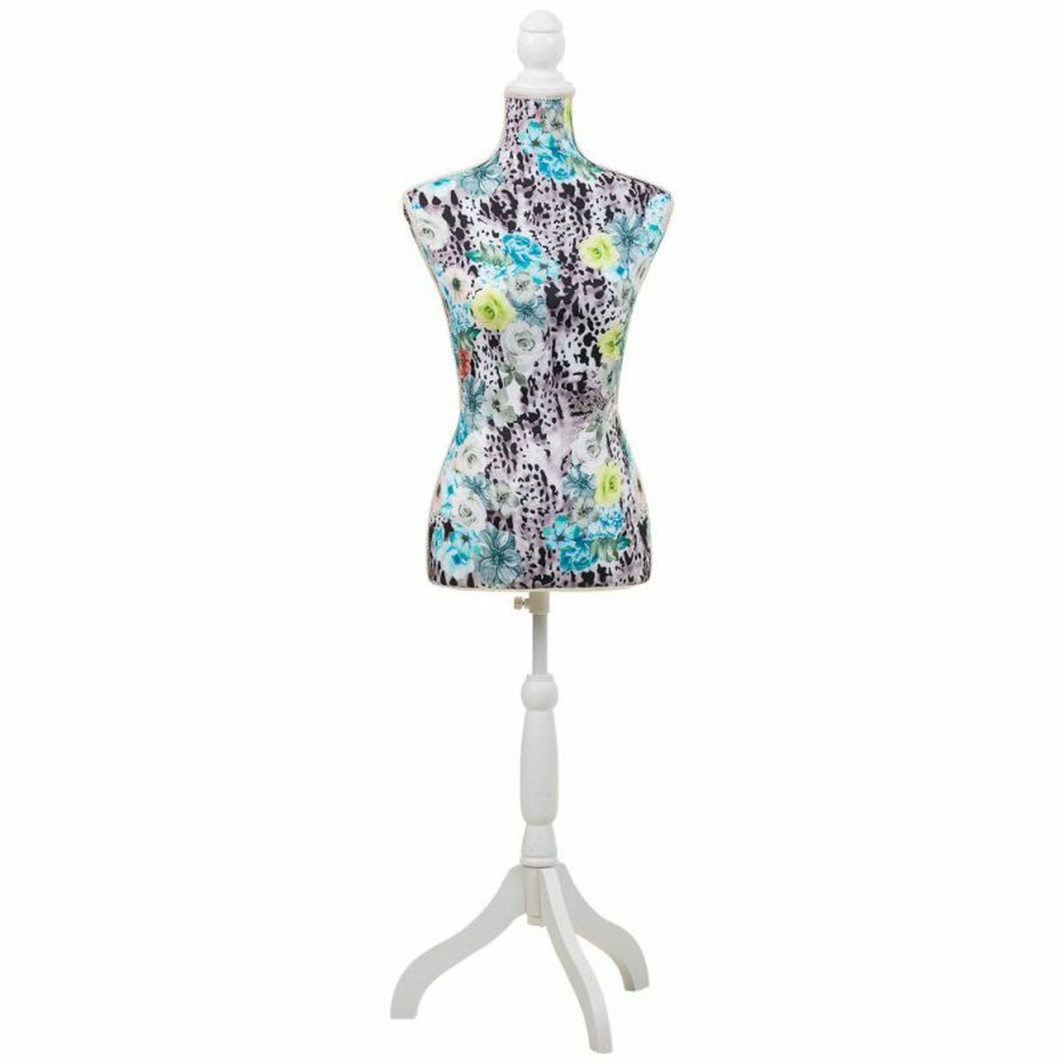 Mannekäng Alexandra House Living Blå Polyester Trä Polyetylen Furu Trä MDF 37 x 168 x 24 cm - 4
