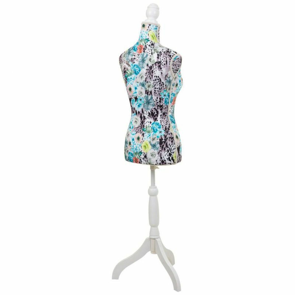 Mannekäng Alexandra House Living Blå Polyester Trä Polyetylen Furu Trä MDF 37 x 168 x 24 cm - 5