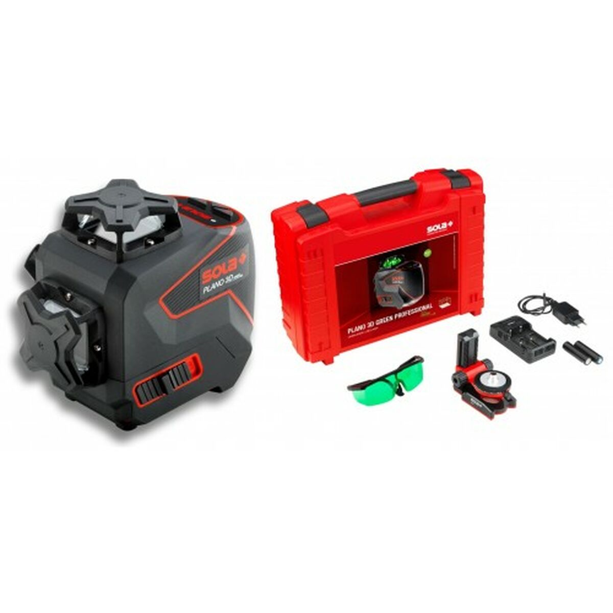 Linjelaser nivå SOLA 3D Green Professional