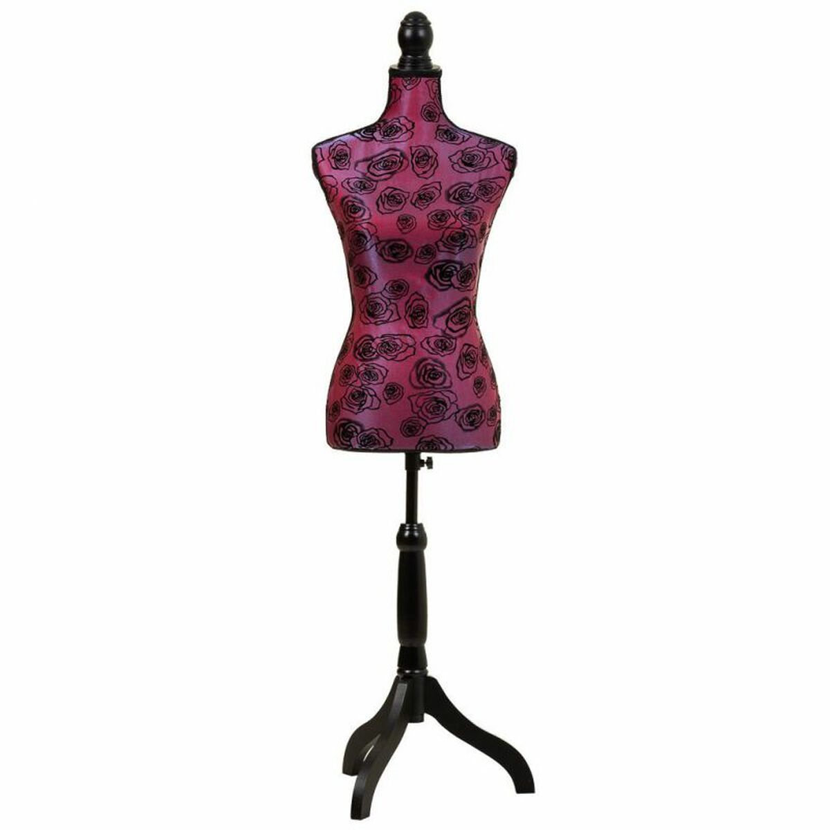Mannekäng Alexandra House Living Röd Polyester Trä Polyetylen Furu Trä MDF 37 x 168 x 24 cm - 5