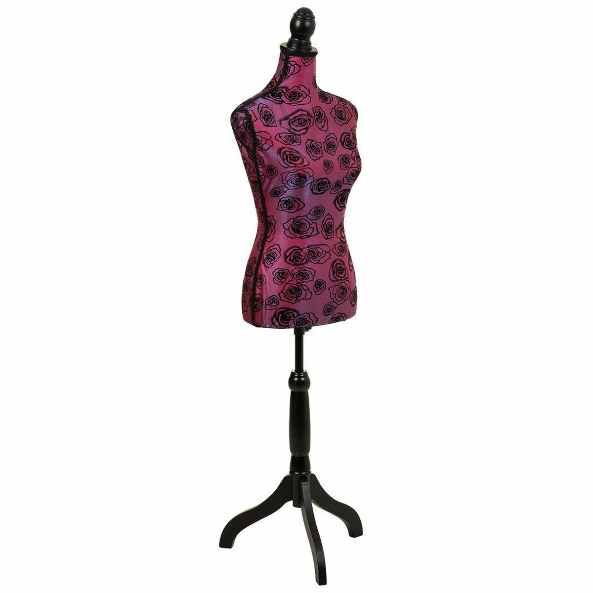 Mannekäng Alexandra House Living Röd Polyester Trä Polyetylen Furu Trä MDF 37 x 168 x 24 cm