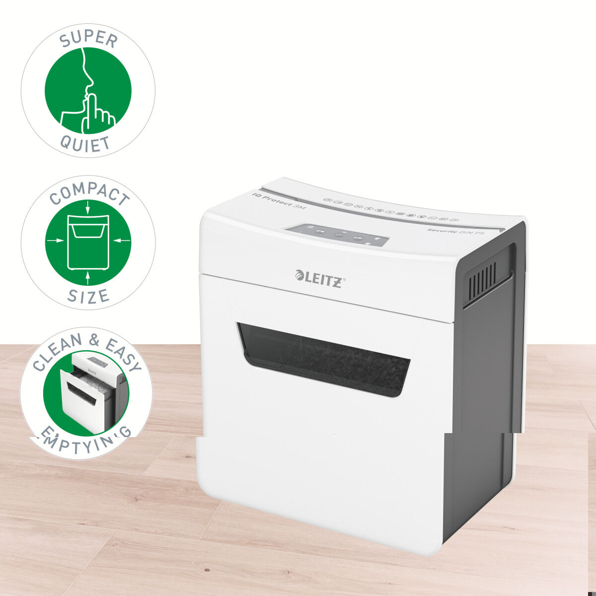 Dokumentförstörare Mikroskärande Leitz IQ 150 Autofeed P4 - 2