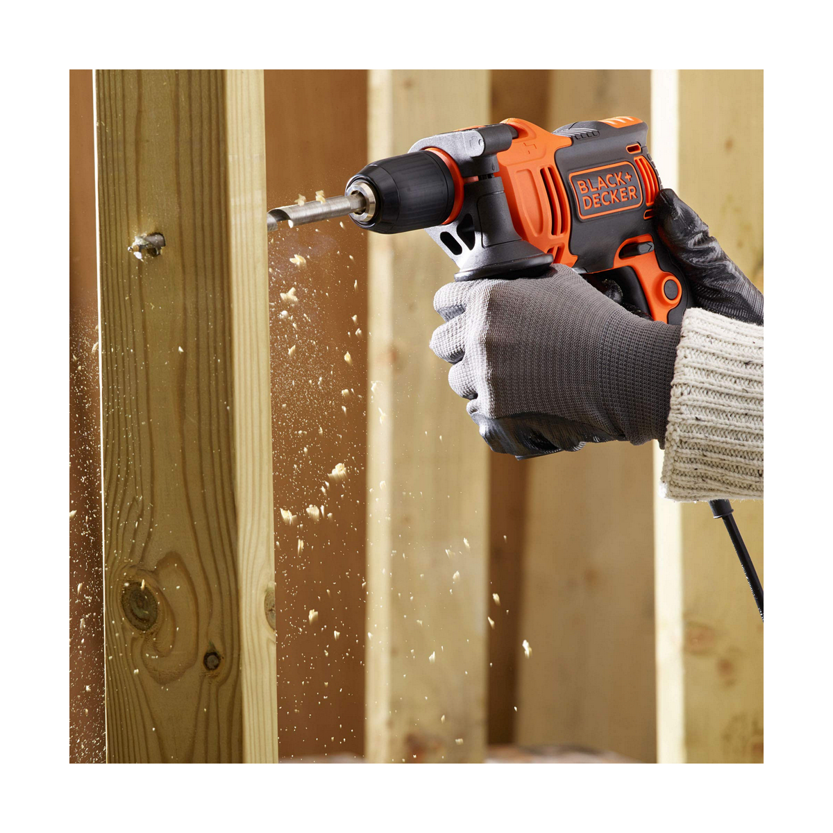 Borr- och tillbehörssats Black & Decker BEH710K-QS 230 V 710 W - 11