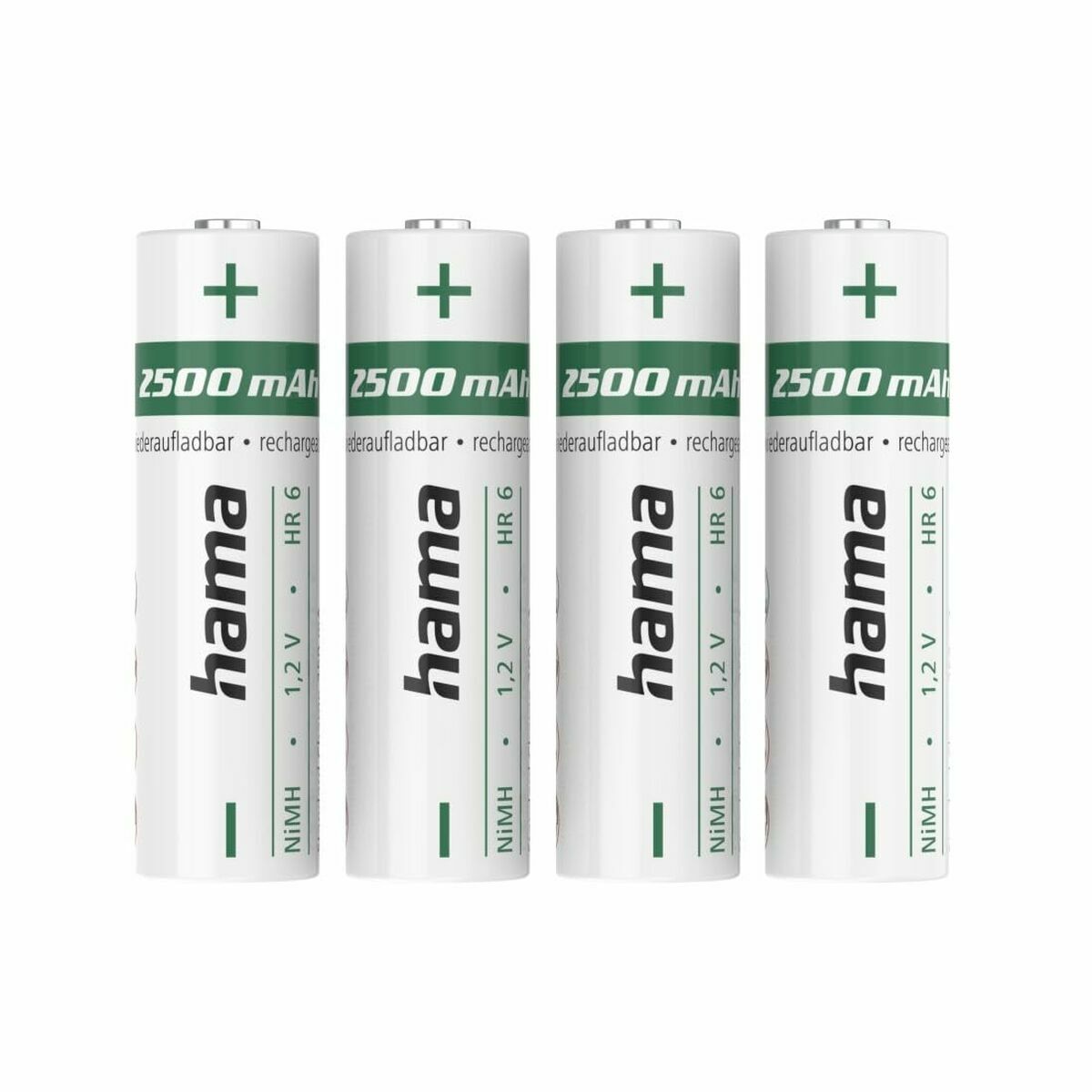 Laddningsbara Batterier Hama 00223531 2500 mAh 1,2 V AA (4 antal)