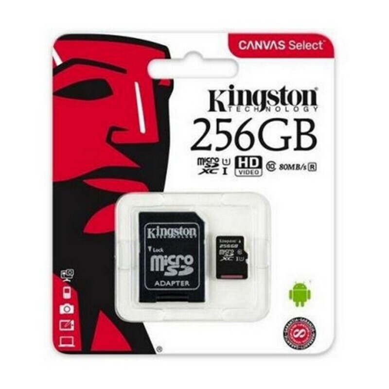 Micro-SD Minneskort med Adapter Kingston SDCS2 100 MB/s - 8