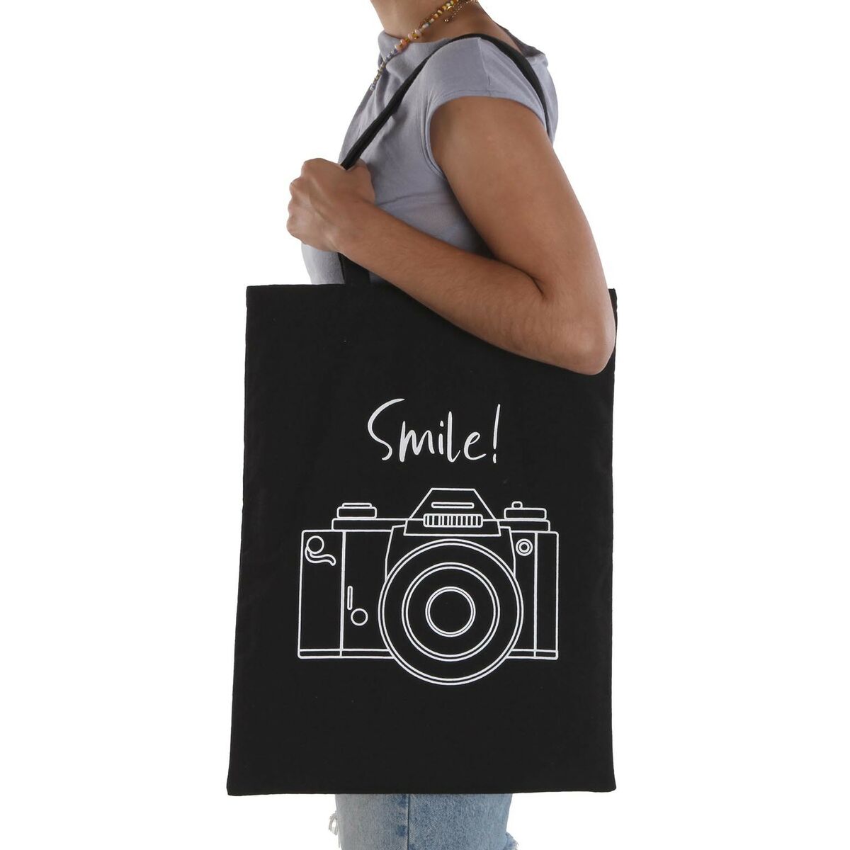 Damväska Versa Smile Svart 36 x 48 x 36 cm - 2
