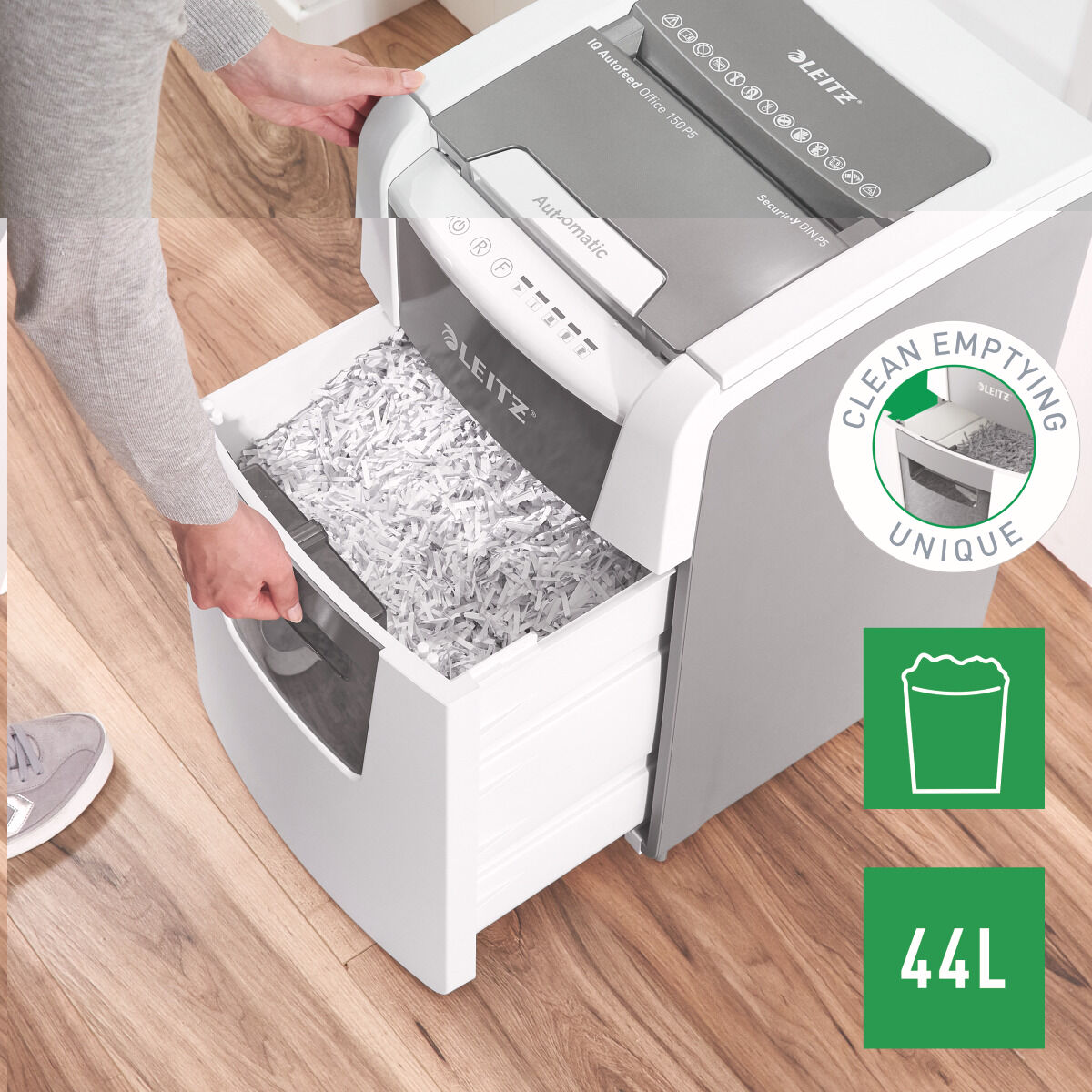 Dokumentförstörare Mikroskärande Leitz IQ 150 Autofeed P5 - 7
