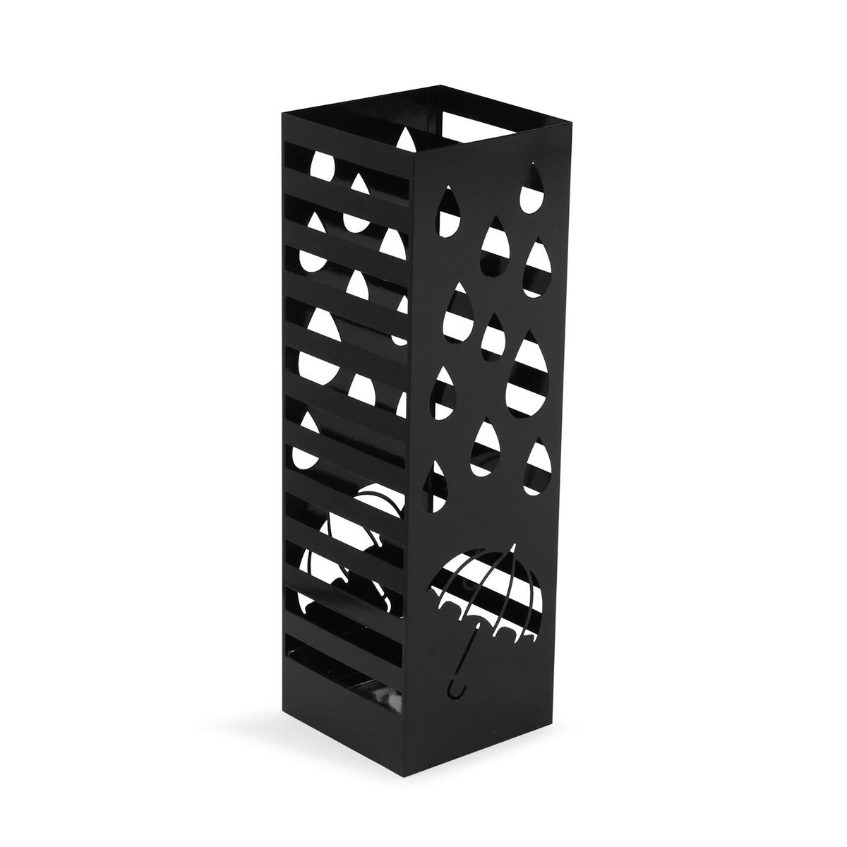 Paraplyställ Versa Svart 15,5 x 49 x 15,5 cm