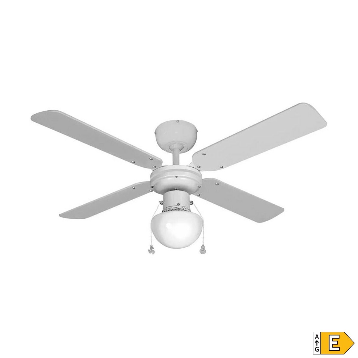 Takfläkt med belysning EDM 33800 Caribe Vit 50 W - 4