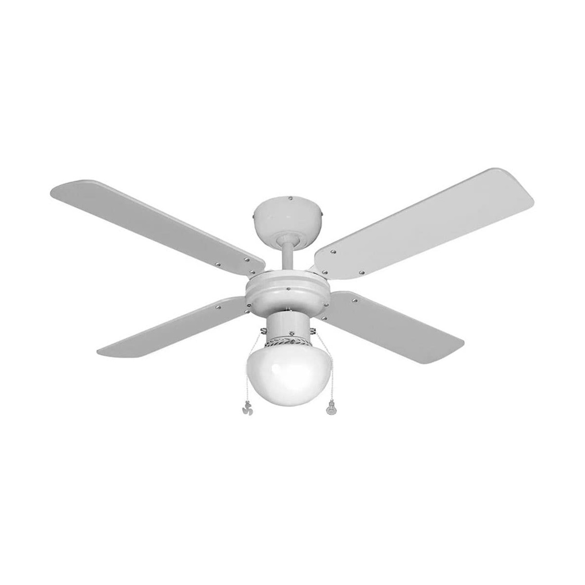 Takfläkt med belysning EDM 33800 Caribe Vit 50 W - 3