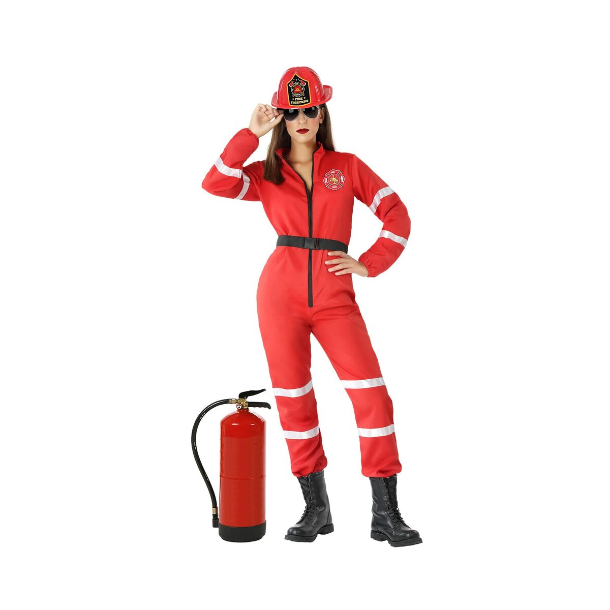 Maskeraddräkt vuxna BOMBER Röd (Renoverade A)