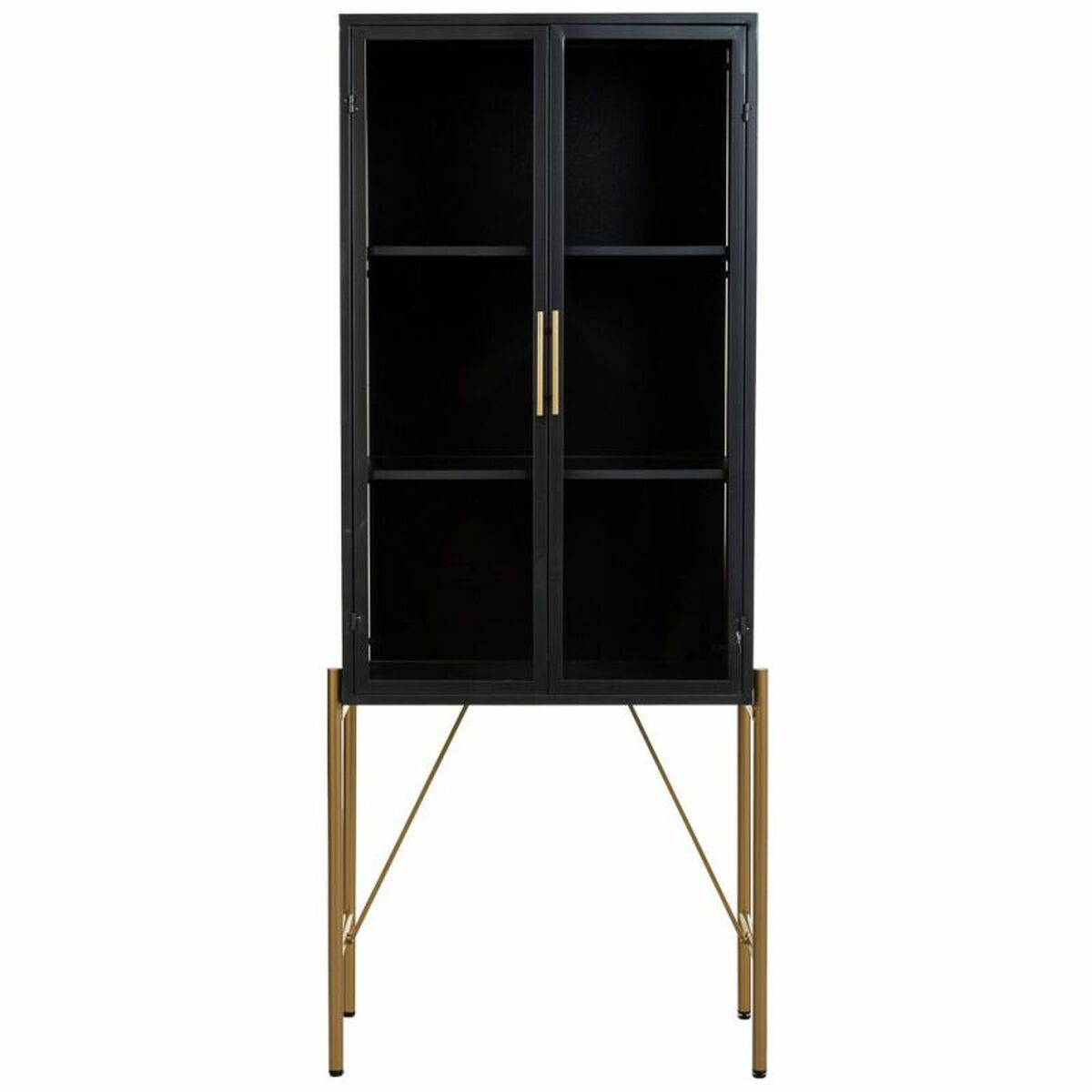 Skåp Alexandra House Living Brun Glas Granträ Trä MDF 35 x 155 x 64 cm - 5
