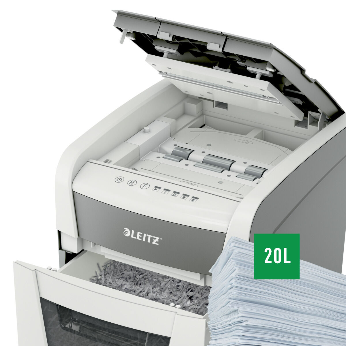 Dokumentförstörare Leitz IQ Autofeed 50X P4 20 L - 7