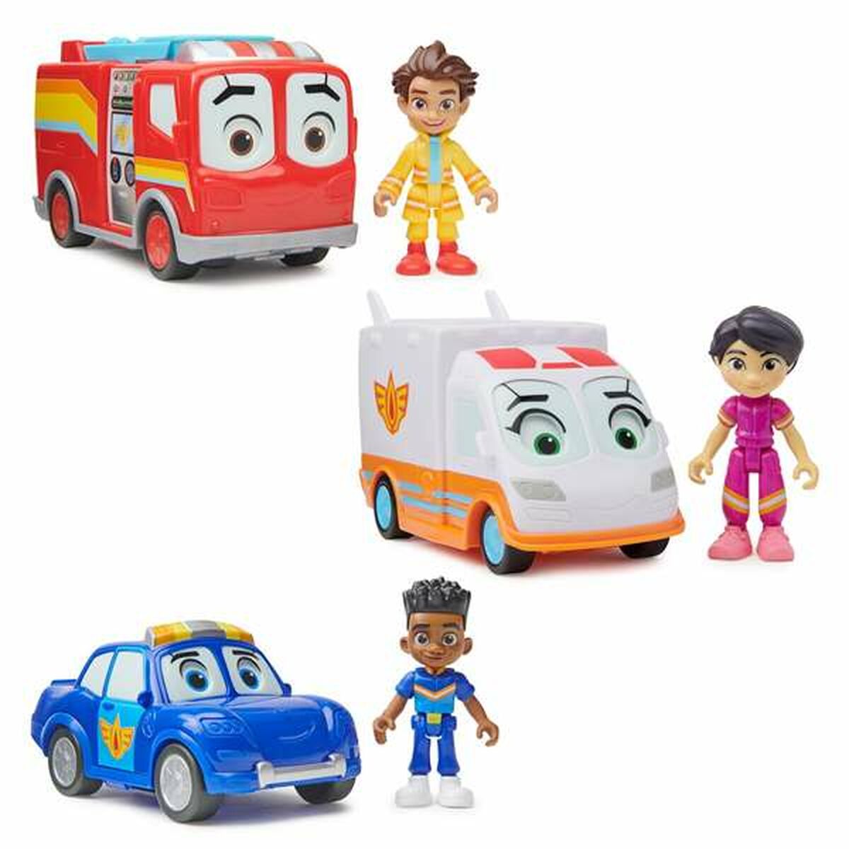 Playset Spin Master Firebuds 2 Delar Figurer Fordon 17,78 x 21,59 x 7,62 cm
