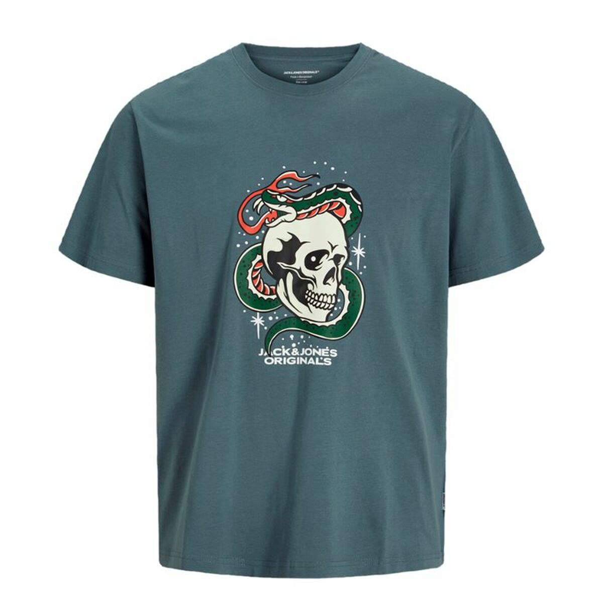 Barn T-shirt med kortärm Jack & Jones Joranatomy Skull Ss Crew Neck