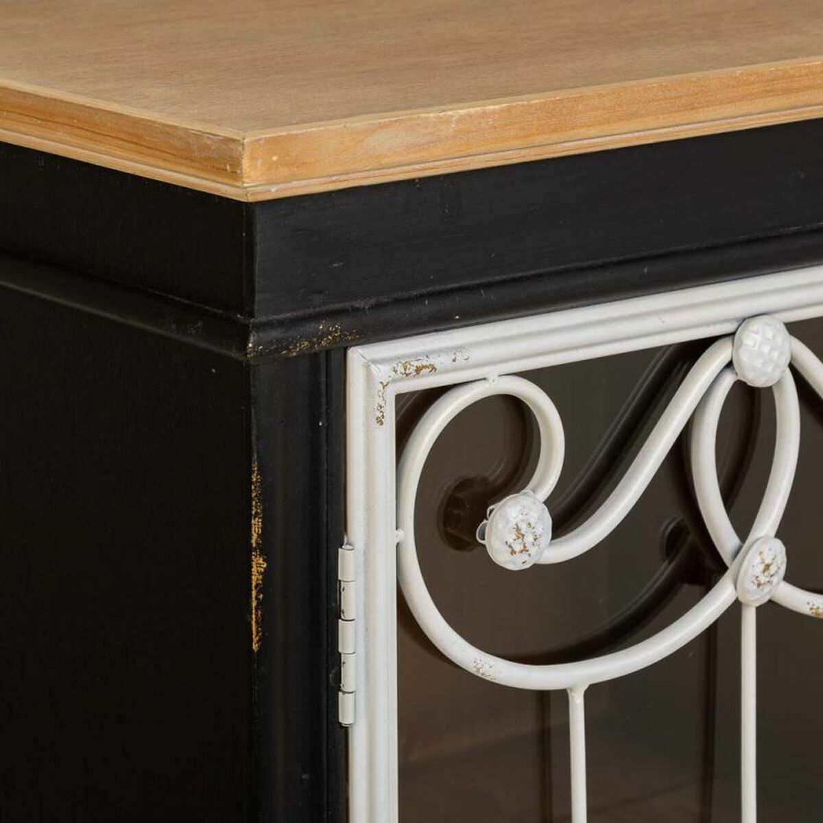 Visningsställ Alexandra House Living Glas Granträ Trä MDF 36 x 100 x 50 cm - 7