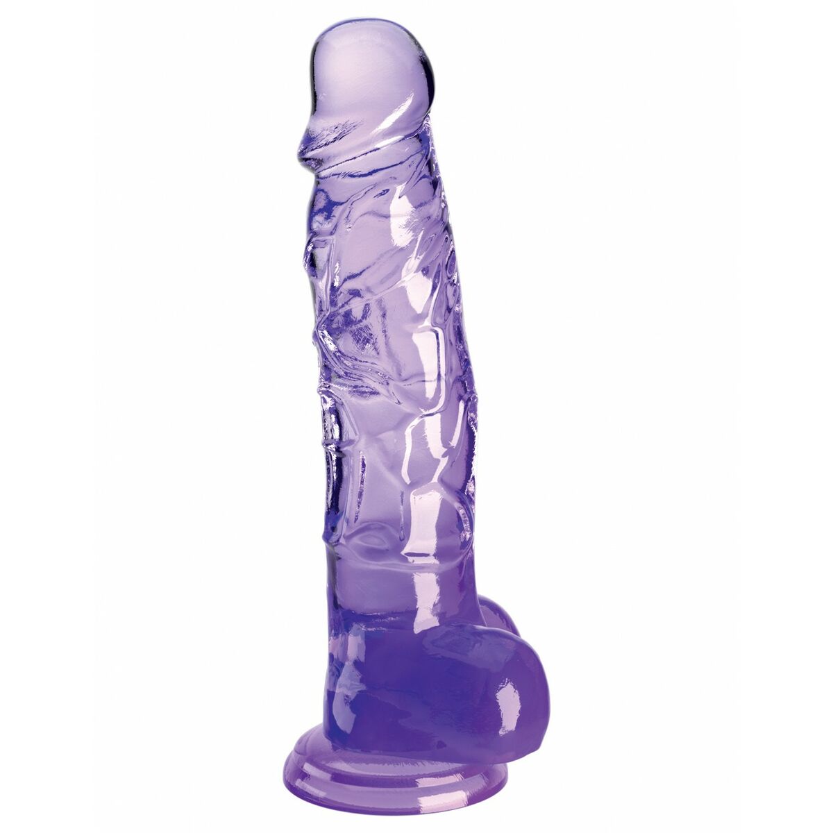 Realistisk dildo Pipedream - King Cock Purpur